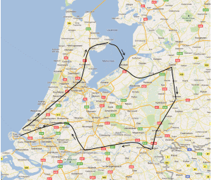 Heart of Holland Tour ~ Basic Route
